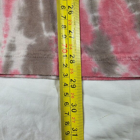 Broken Promises Anxiety Tie Dye Mens Large Pink Brown Shirt Anime Casual Expos - Picture 9 of 9